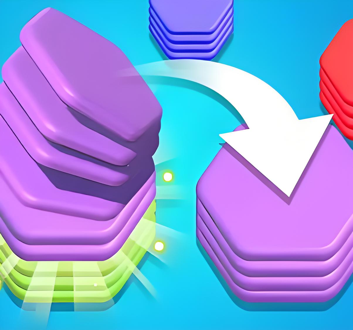 HexaSort3D - Other game screenshot - Play online for free